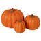 24" Orange Stackable Pumpkin Trio Décor – Nestable Fall Pumpkin Display